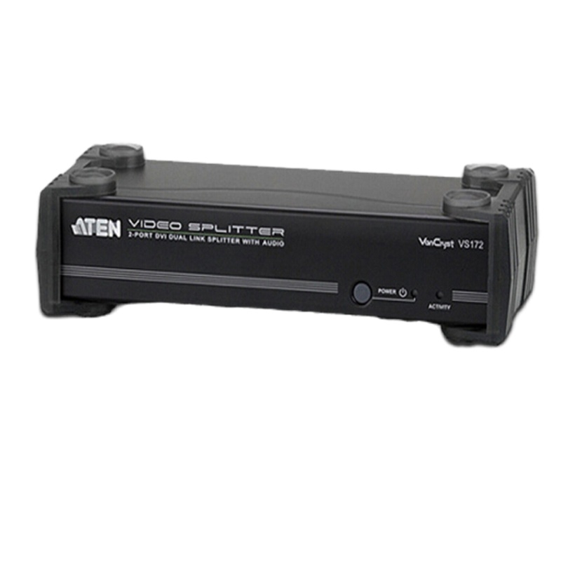 量谷 2端口DVI 双通道 1分2音频视频分配器 一进二出 VS172