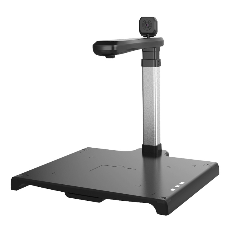 柯豪(KEHAO)K1200高拍仪 A4彩色幅面1000万像素高清双摄像头扫描仪内置身份证阅读器 指纹采集仪 黑色硬底座