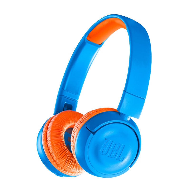 JBL JR300BT无线低分贝 学生学习耳机 无线蓝牙耳机 耳麦可通话 蓝色