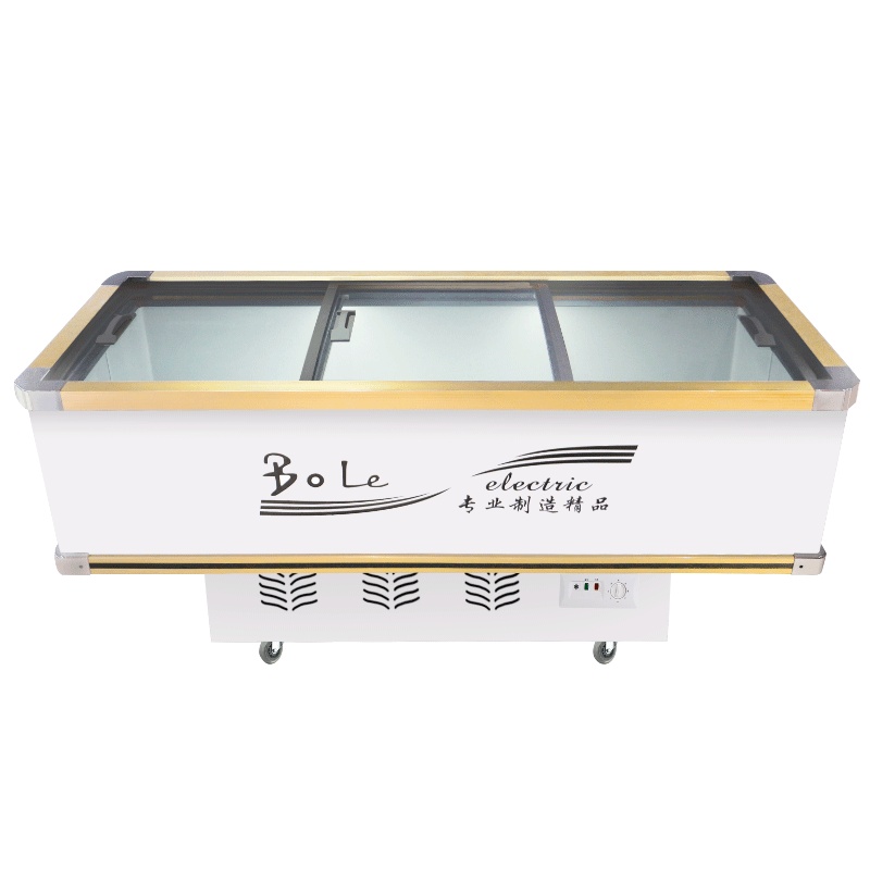 五洲伯乐(WUZHOUBOLE)SR/SF2000 2米岛柜 商用冷藏冷冻展示柜 卧式冷柜海鲜柜 超市速冻肉食冰柜