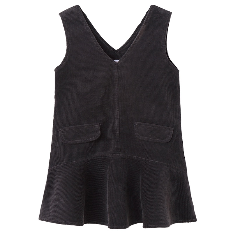 铅笔俱乐部童装2019秋冬季女童背心裙子中大童连衣裙儿童无袖裙子