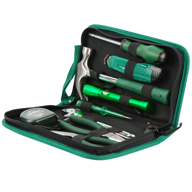 世达（SATA）06004 家用维修五金工具基本组套电工综合组套9件套装