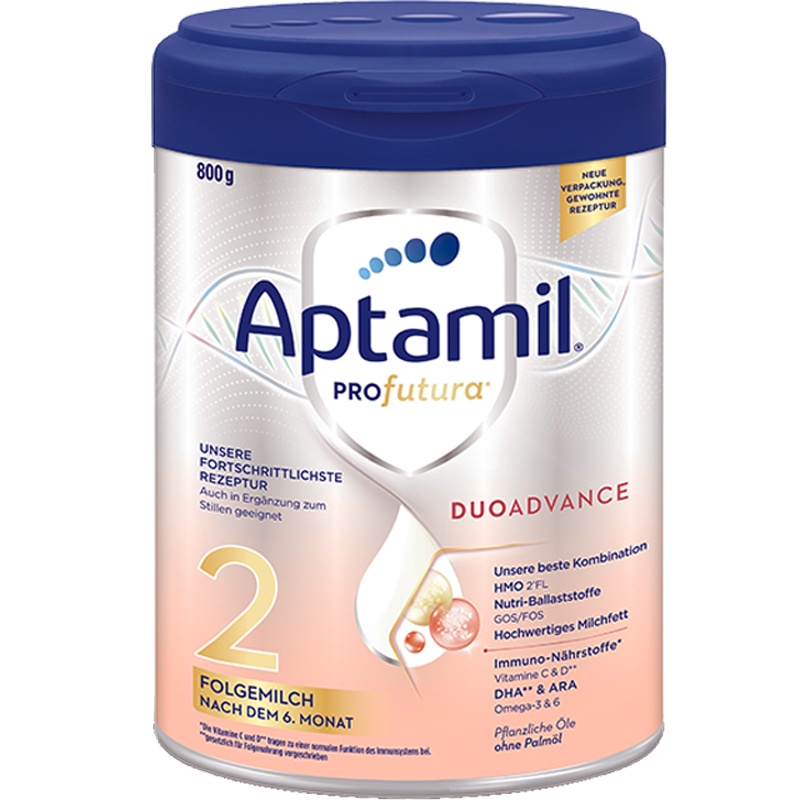 德国 爱他美 Aptamil 白金版 2段/二段 800g 1罐装 6-12月 婴儿幼儿婴幼儿配方奶粉