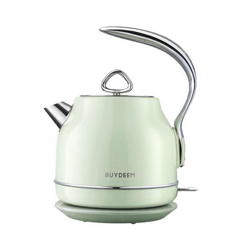 北鼎(Buydeem)电水壶K203 电热水壶自动断电304不锈钢进口温控器1.2L迷你壶 浅杉绿
