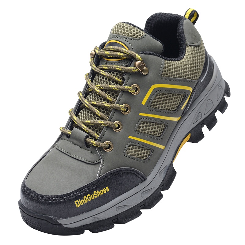 [规格:35-46码 军绿色]防砸防刺穿透气舒适防砸防刺穿劳保鞋工作鞋