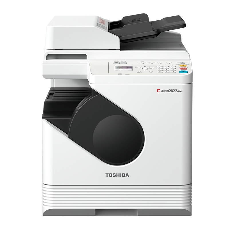 东芝(TOSHIBA)DP-2822AM A3黑白激光 打印机复印机复合机28页/分钟 含主机+自动输稿器+单纸盒