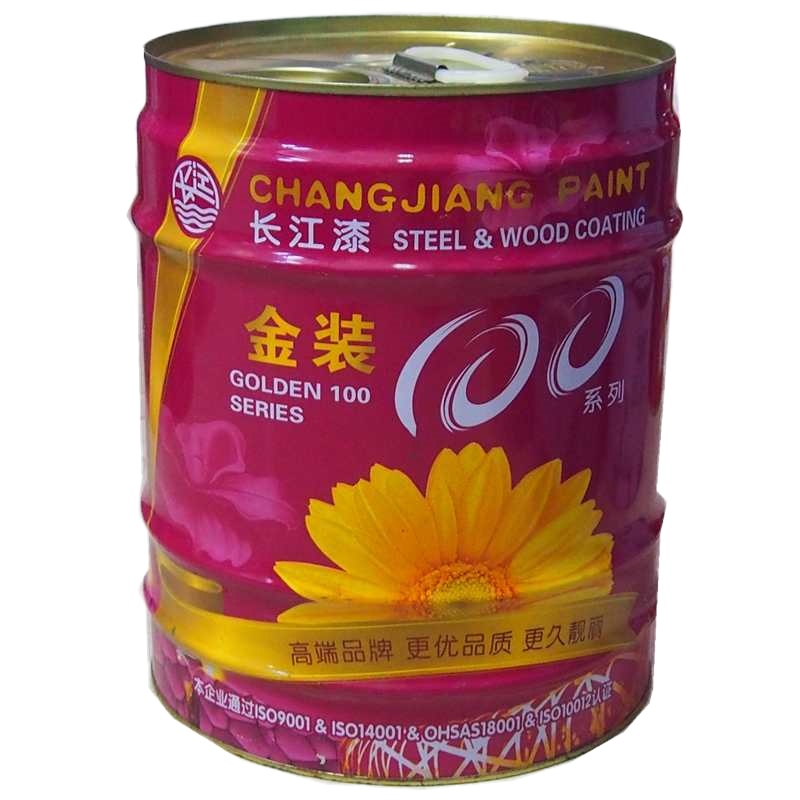 中黄15KG油漆涂料 金装醇酸面漆 调和漆金属漆划线漆大红中黄中绿