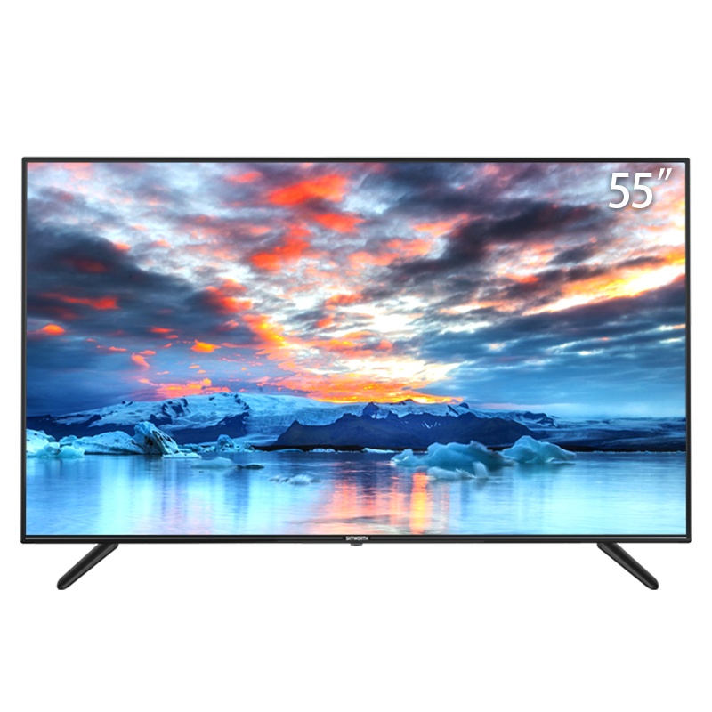 创维(SKYWORTH)55E33A 55英寸 4K超高清全面屏 投屏电视 AI人工智能语音平板液晶电视机 M9升级版