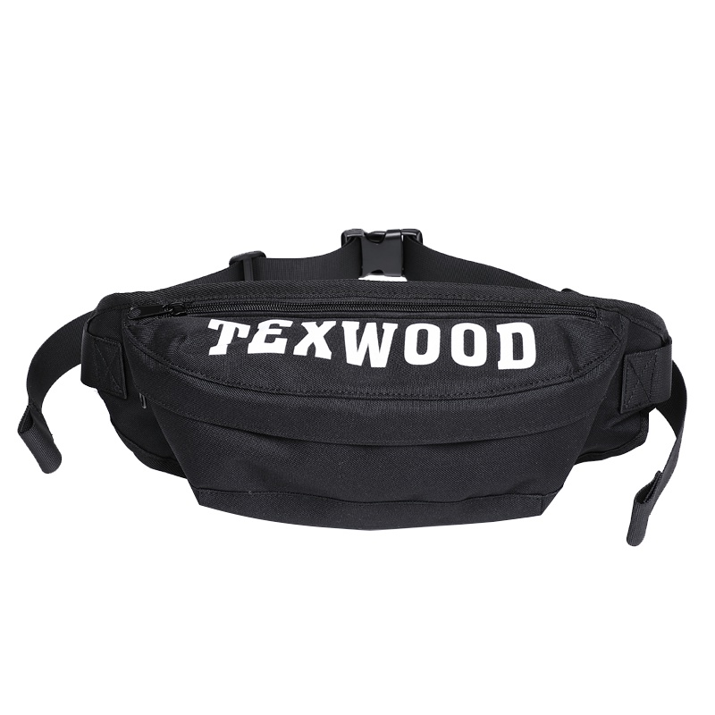texwood 胸包男士运动斜挎包大容量韩版腰包男时尚潮流牛津布挎包户外单肩包