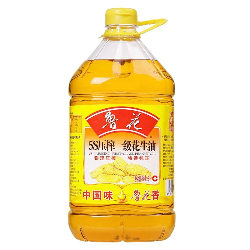 鲁花 5S压榨一级花生油 5L