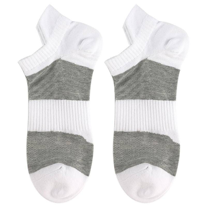 Heheng·和亨 2019年秋季新款男士运动棉袜网眼透气防磨保护低帮短袜船袜男