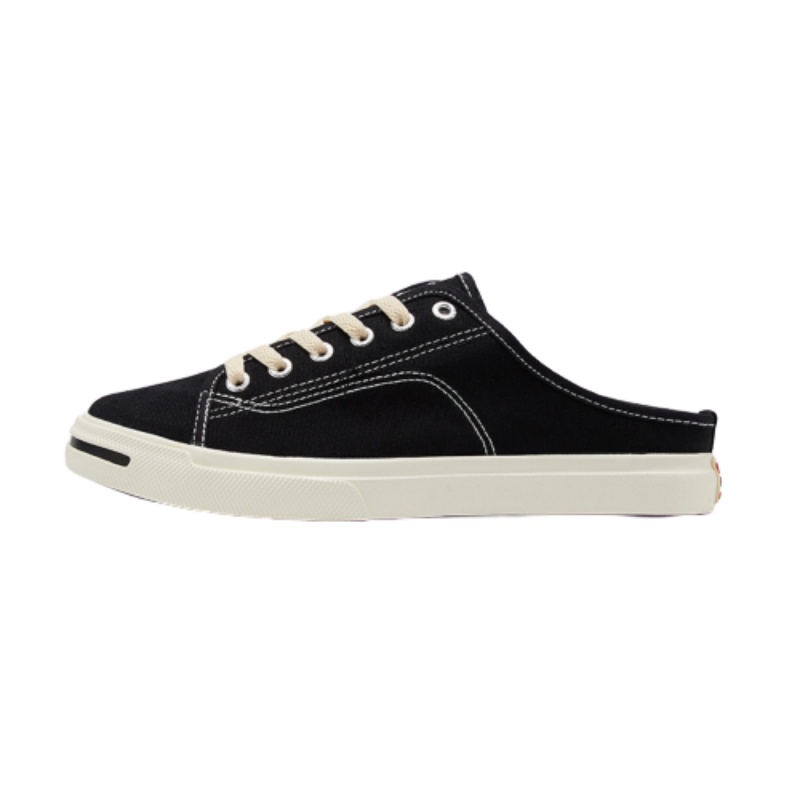 FEIYUE/飞跃官方旗舰帆布鞋女春季新款小白鞋一脚蹬懒人半拖休闲鞋2131