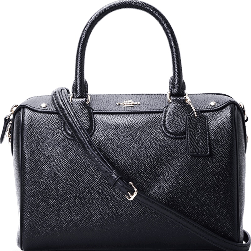 COACH/蔻驰 女包马车徽标迷你手拎斜挎波士顿包 F57521