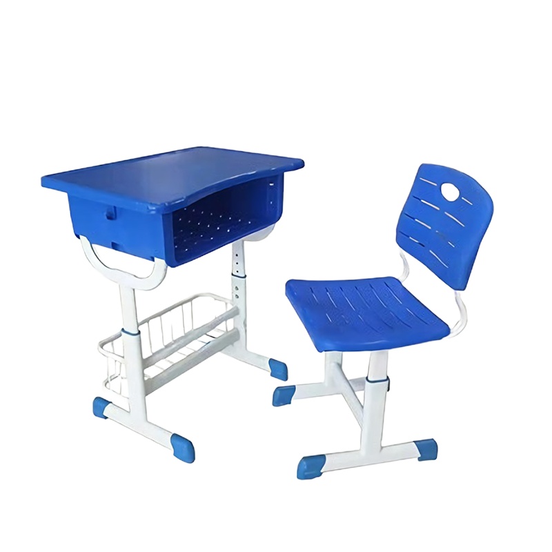 涡润+单人塑钢课桌椅GR611
