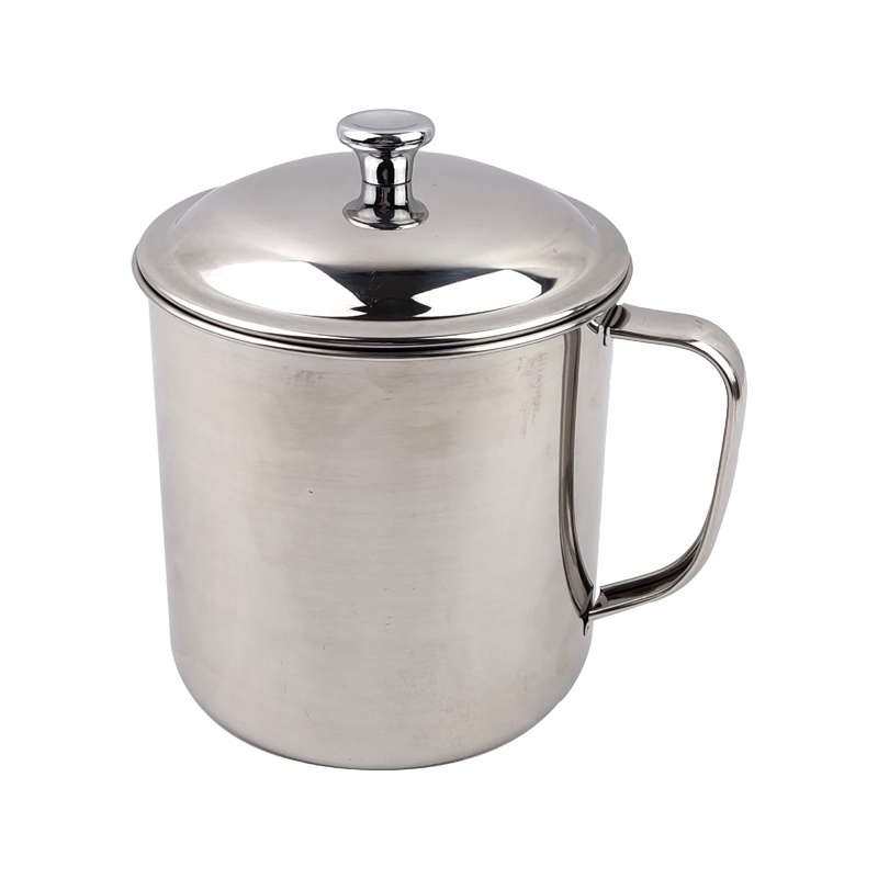 金迪乐加厚304不锈钢多功能水杯带盖茶杯