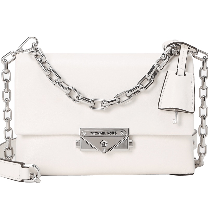 MICHAEL KORS迈克高仕 Cece 链条包斜挎包单肩包迷你 锁扣光面皮32S9S0EC0L银扣