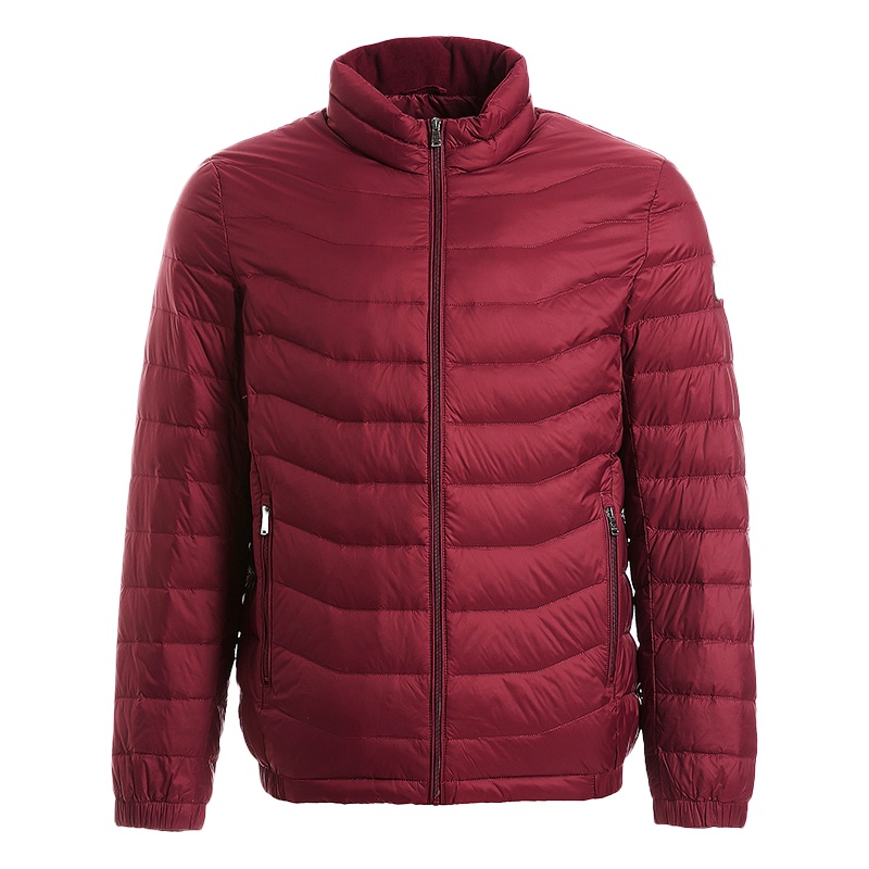 雅鹿羽绒服轻薄款2019新款修身轻型短款轻暖蓄热防寒羽绒服男潮流