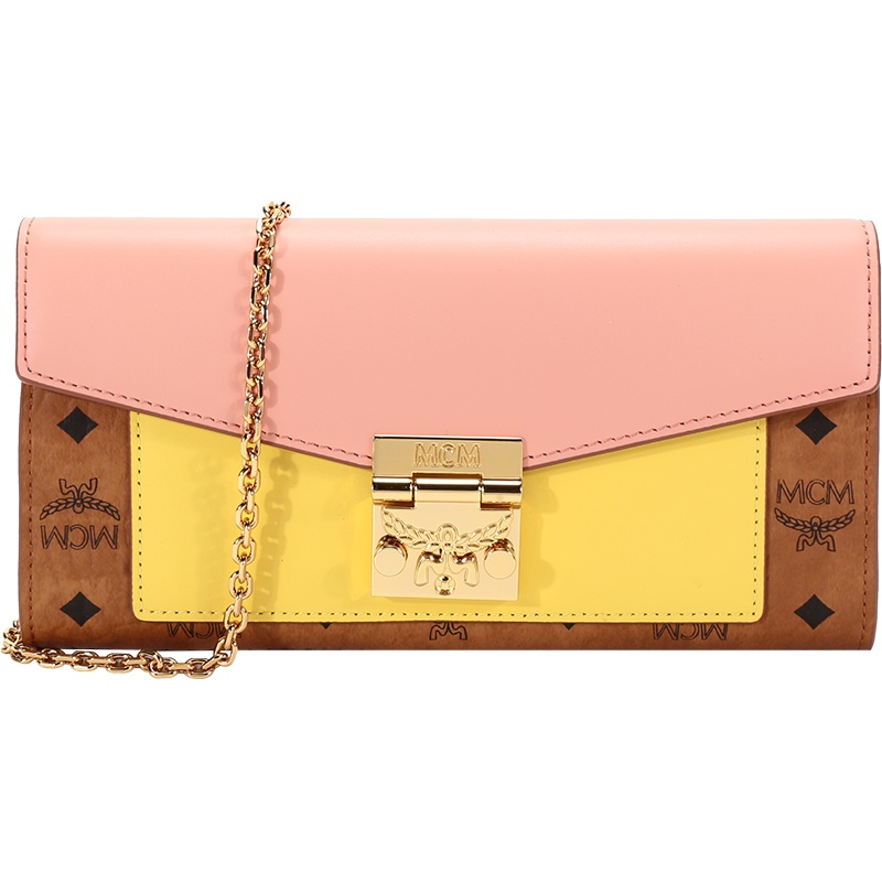 MCM 女士 涂层帆布配皮Patricia Visetos单肩斜挎包手拿包链条包 MYLBSPA01