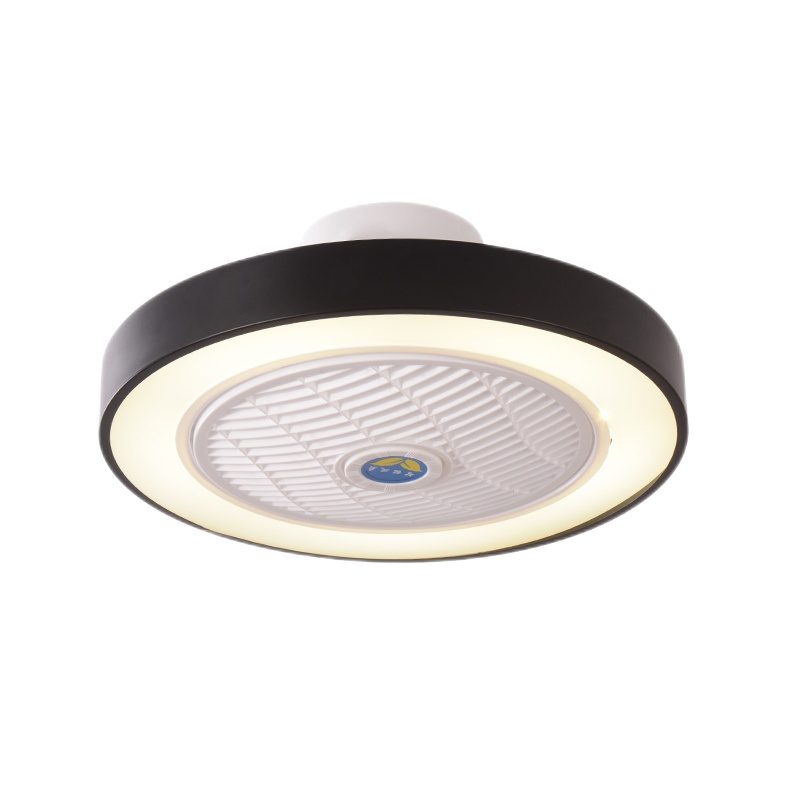 风扇灯餐厅吊扇灯客厅卧室北欧隐形吸顶风扇灯超薄家用电风扇吊灯