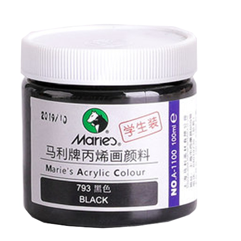 马利 颜料黑色 100ml