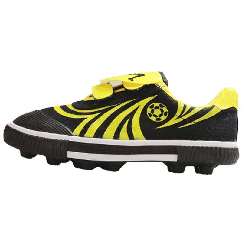 DOUBLESTAR双星828 双星儿童布面足球鞋碎钉底AG 人造草地健身鞋 橡胶底胶钉室外训练鞋子棉