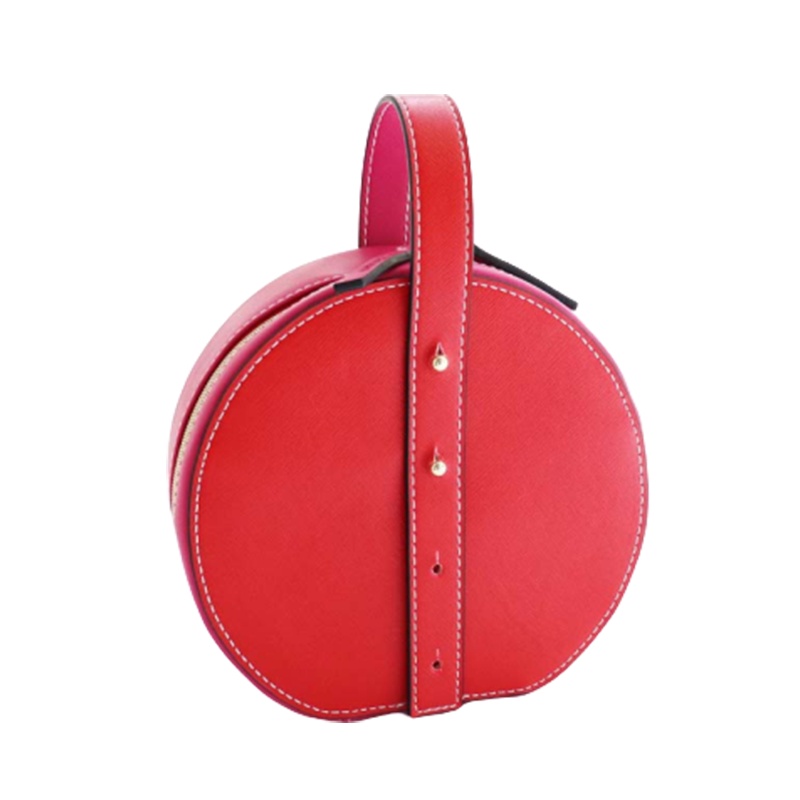 雅诗兰黛2020春季红色圆形手提包