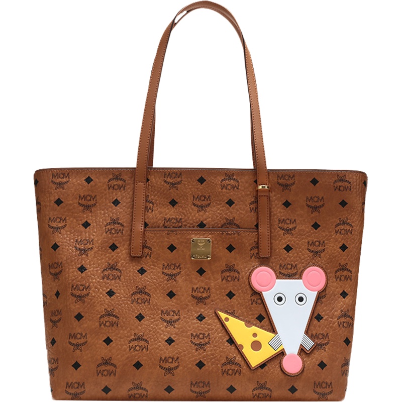 MCM 女款涂层帆布Anya手提单肩包购物袋 MWPASVI05