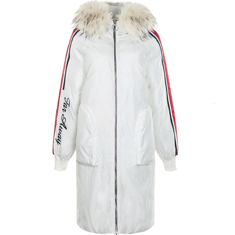 拉夏贝尔 拉贝缇冬季新款韩版学生百搭学院中长款外套加厚棉衣棉服60300176