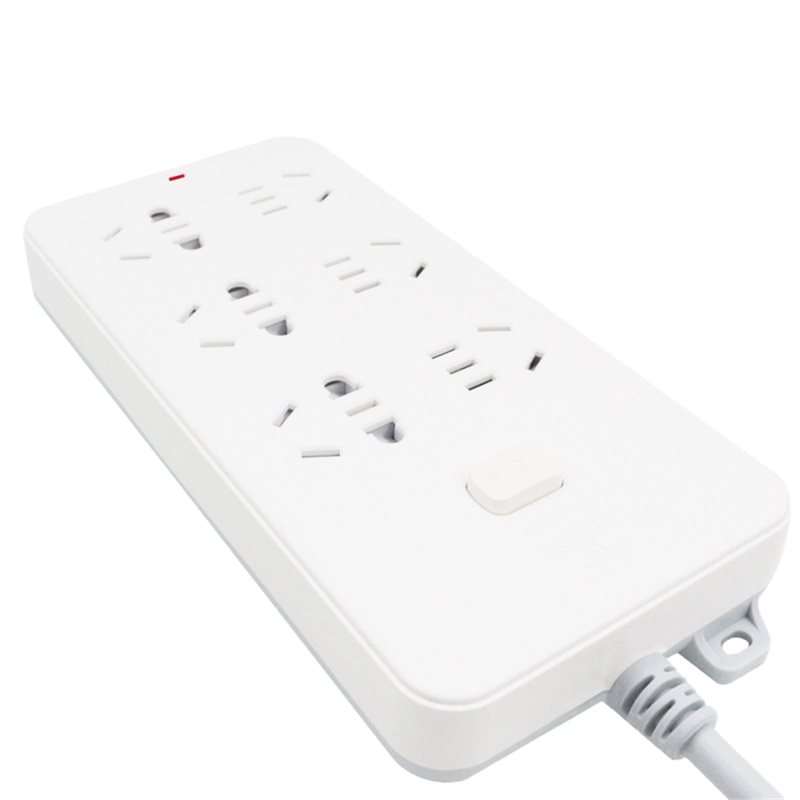 公牛(bull) GN-109K/6位五孔总控插座1.8米线长安全排插 2个装