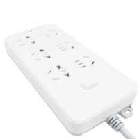 公牛(bull) GN-109K/6位五孔总控插座1.8米线长安全排插 2个装