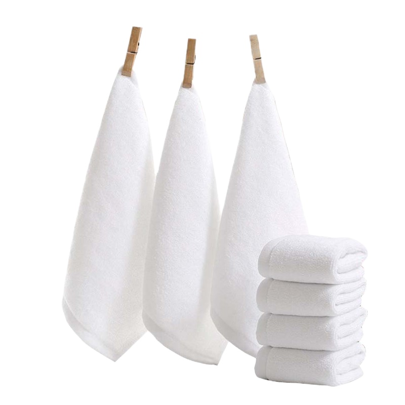 小海牛餐厅家用全棉酒店白色洗碗帕毛巾厨小方巾吸水抹布正方餐布30克优质棉【28x28cm】 十条装