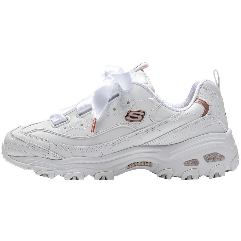 斯凯奇 Skechers D'LITES系列 熊猫鞋 女子休闲鞋 11976-WGD