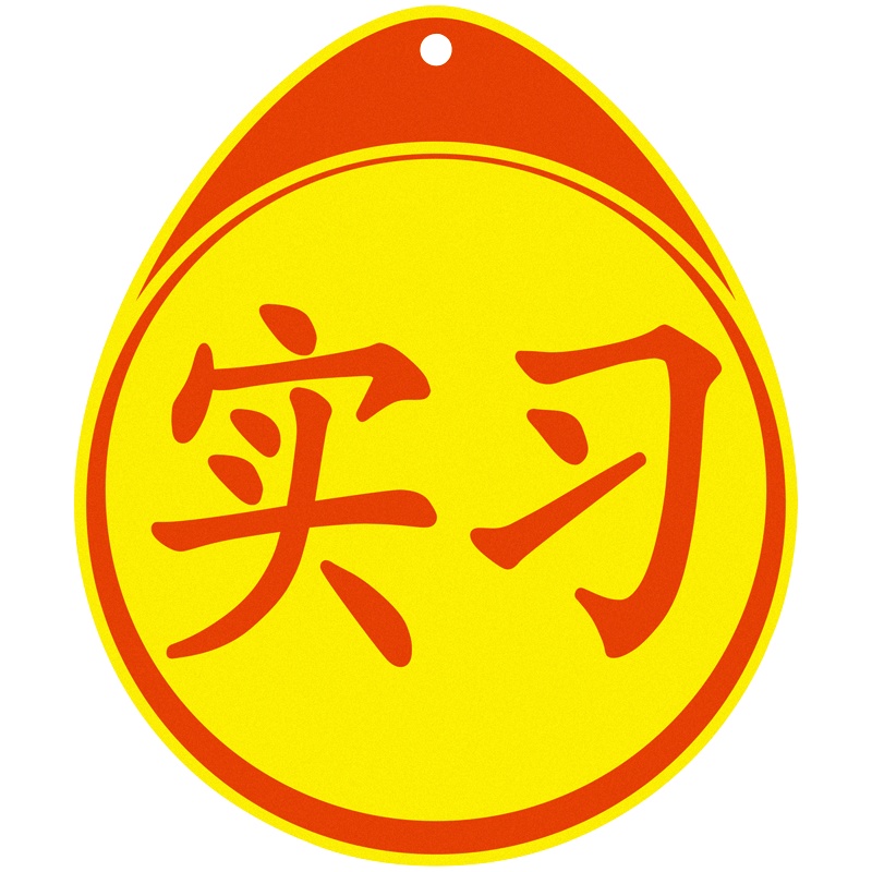 3M 实习车贴 汽车反光不干胶粘贴实习贴 交管局统一标识 新手安全上路驾驶标准警示标志