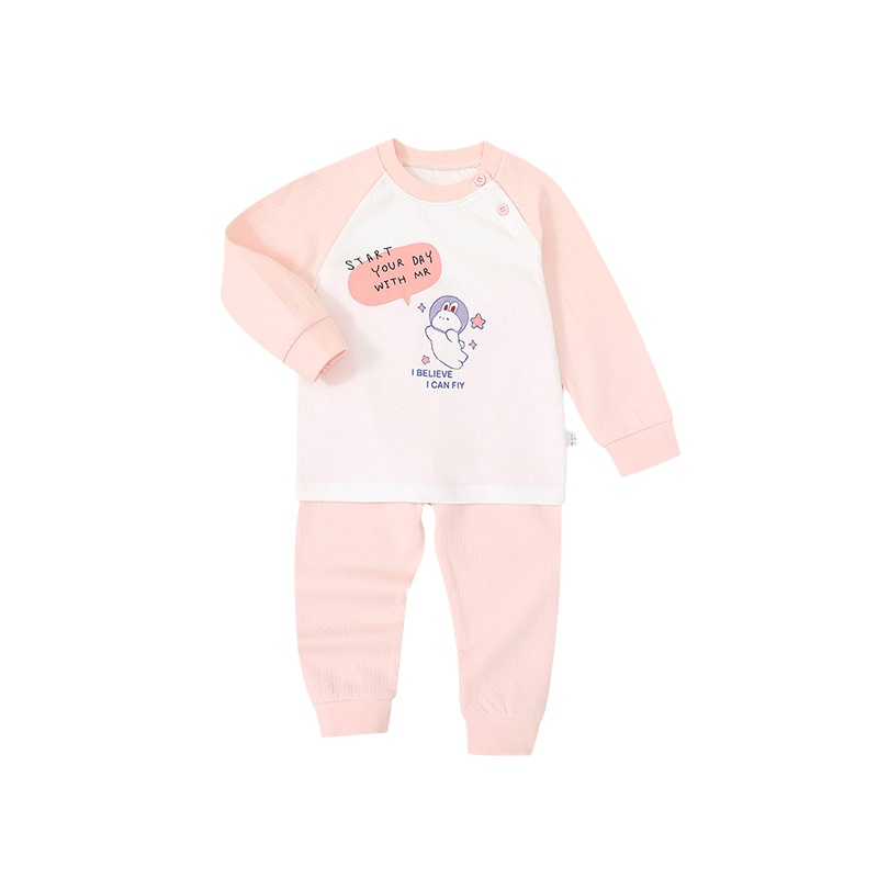 猫人[纯棉]8月-6岁儿童保暖内衣套装儿童秋衣秋裤套装男童女童