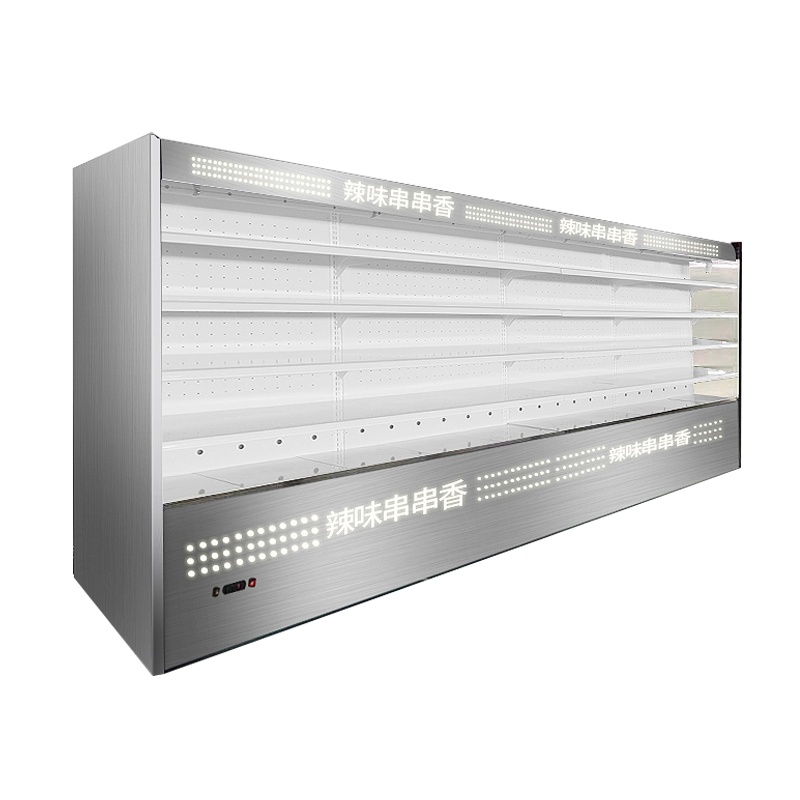 希冷(XILEN)风幕柜串串麻辣烫展示柜点菜柜喷雾柜商用冷藏蔬菜保鲜柜 1.5米不锈钢带喷雾