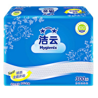 洁云卫生纸300张卫生纸家用 平板纸压花原生木浆加厚厕纸42包装