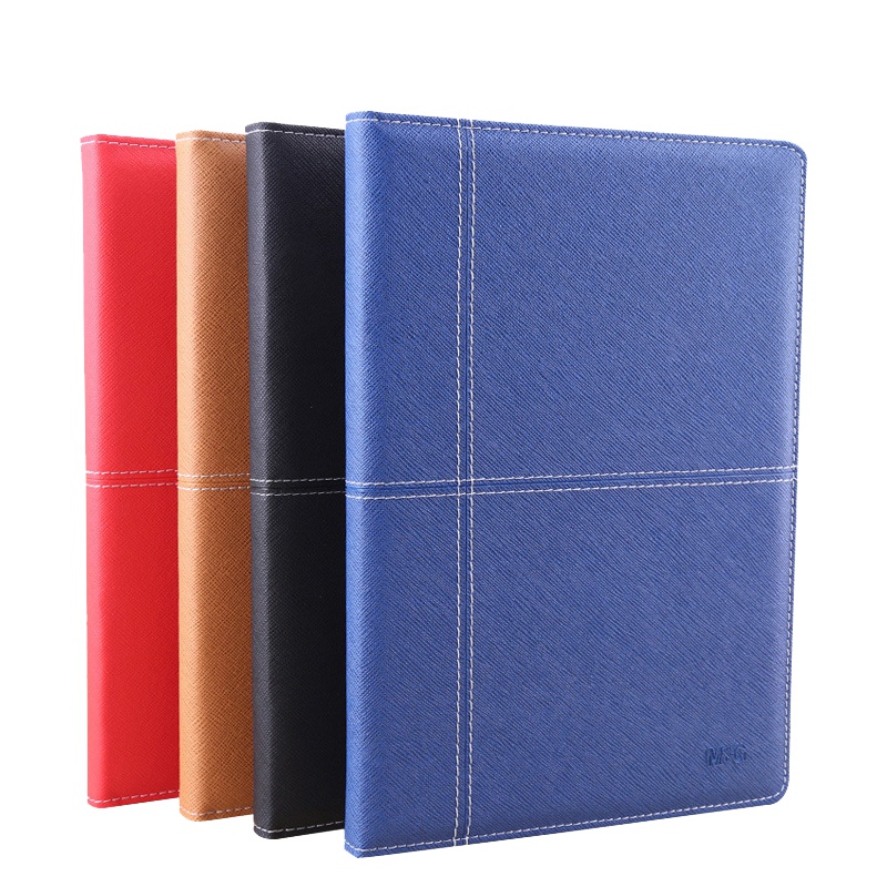 晨光(M&G) A5皮革胶套本124页(雅致办公)APY4J361 1本装 黑色