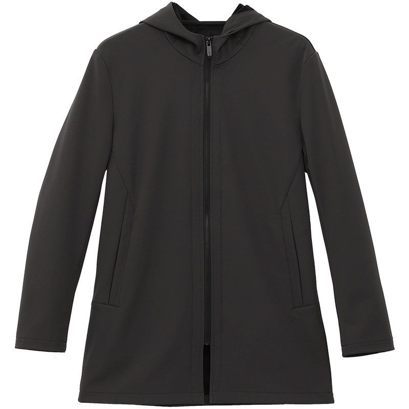 GOLF/高尔夫百搭休闲拉链保暖简约男式外套连帽中长款外套男式户外风衣