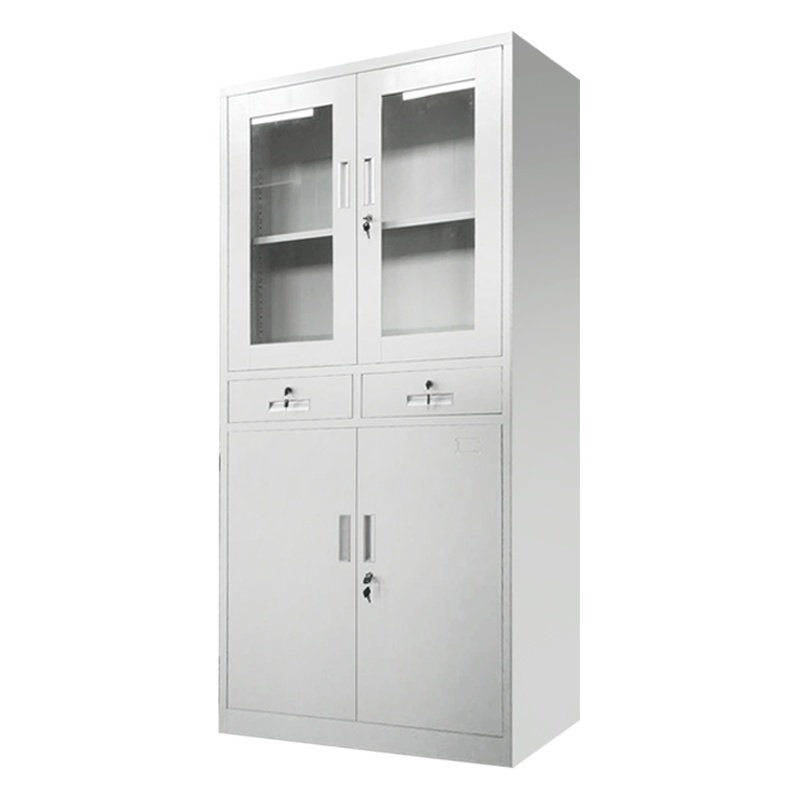 钜晟 文件柜铁皮柜办公文件资料储存柜钢制 中二斗文件柜JS028