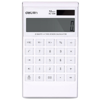 得力(deli)1256桌面型计算器 办公计算机 12位数大型计算器 双电源计算器 财务计算器 办公用品