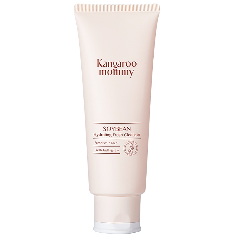袋鼠妈妈 kangaroomommy 孕妇洗面奶孕妇洁面乳天然豆乳补水保湿豆乳护肤品