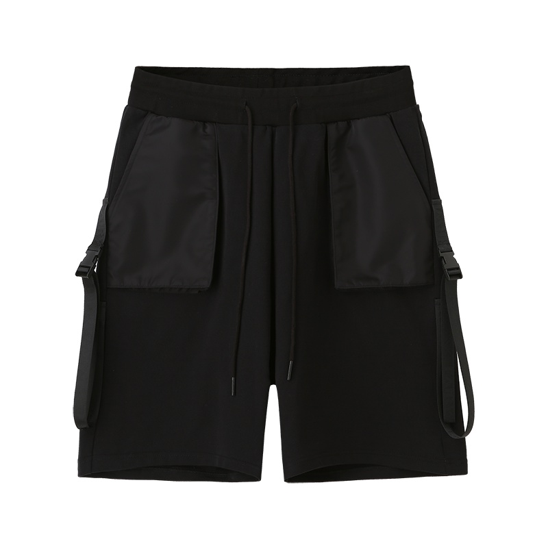 马克华菲男装2019新款多口袋直筒短裤男式休闲裤