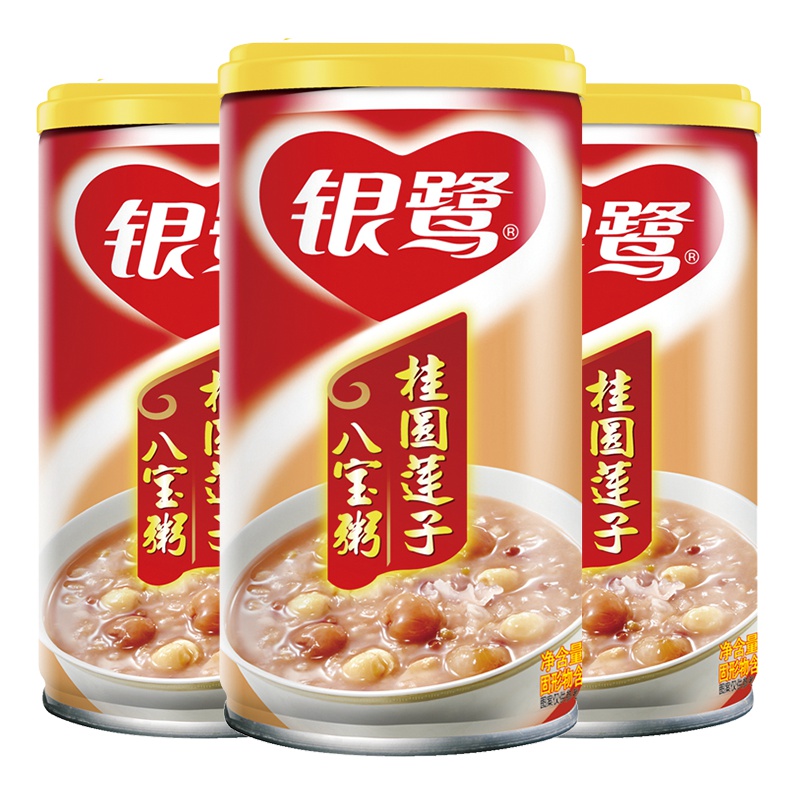 银鹭 桂圆莲子八宝粥 360g*12 速食粥(新老包装交替发货)