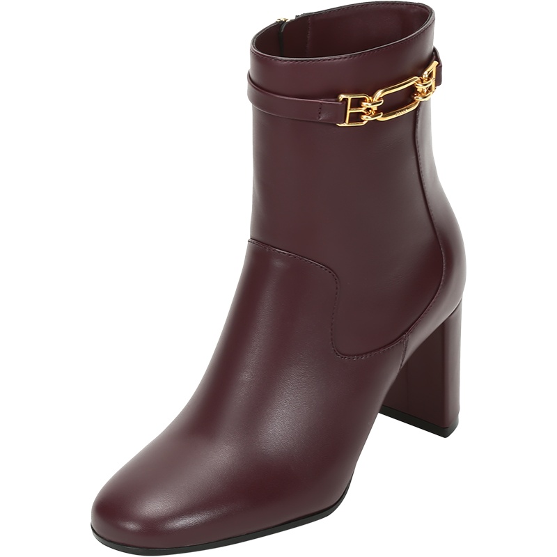 BALLY 巴利 女士 牛皮高跟靴子短靴 DIDI 75