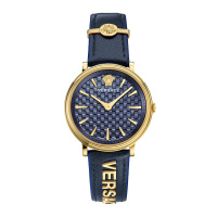 VERSACE/范思哲蓝金简约时尚奢品防水石英女士手表VE8101219