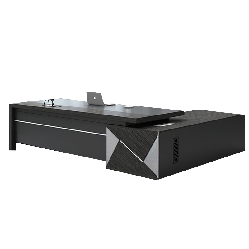 欧宝美现代简约办公桌老板桌经理办公室桌椅组合大班台主管总经理电脑桌