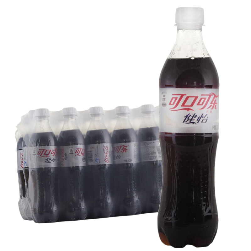 可口可乐（Coca-Cola） 健怡汽水500ml*24瓶 无糖无能量碳酸饮料整箱装可乐