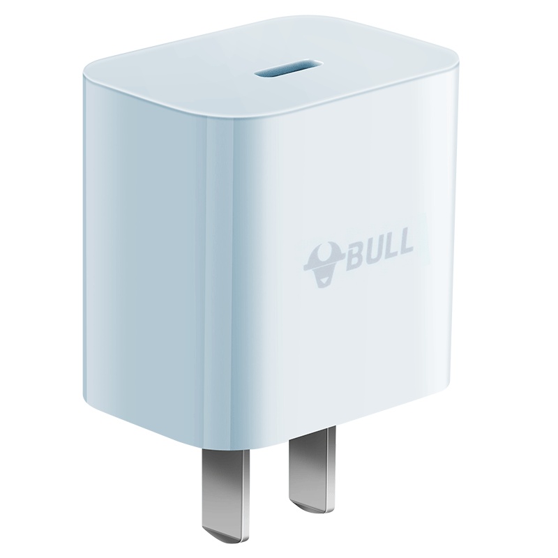 公牛bull充电器PD3.0组合套装USB-C苹果18W快充适用苹果XS/11Pro/Max暮雪灰+1M苹果数据线数