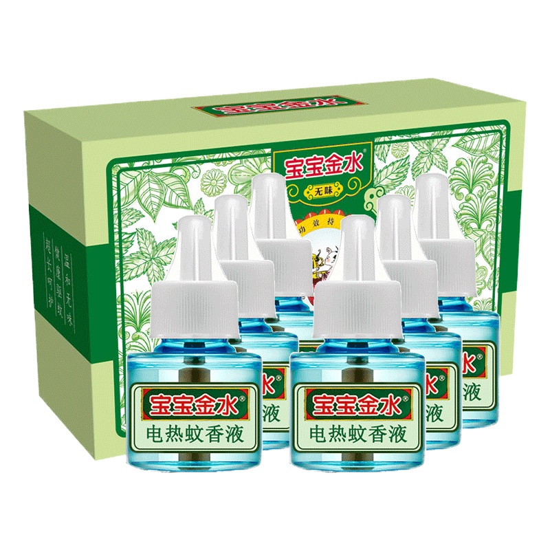 宝宝金水 驱蚊 防蚊 电蚊香 驱蚊器 婴儿婴童儿童宝宝蚊香液 电热蚊香 无香型 45ml×6瓶补充装