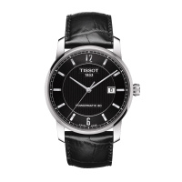 天梭(TISSOT)钛系列自动机械时尚简约休闲商务皮带男士手表T087.407.46.057.00